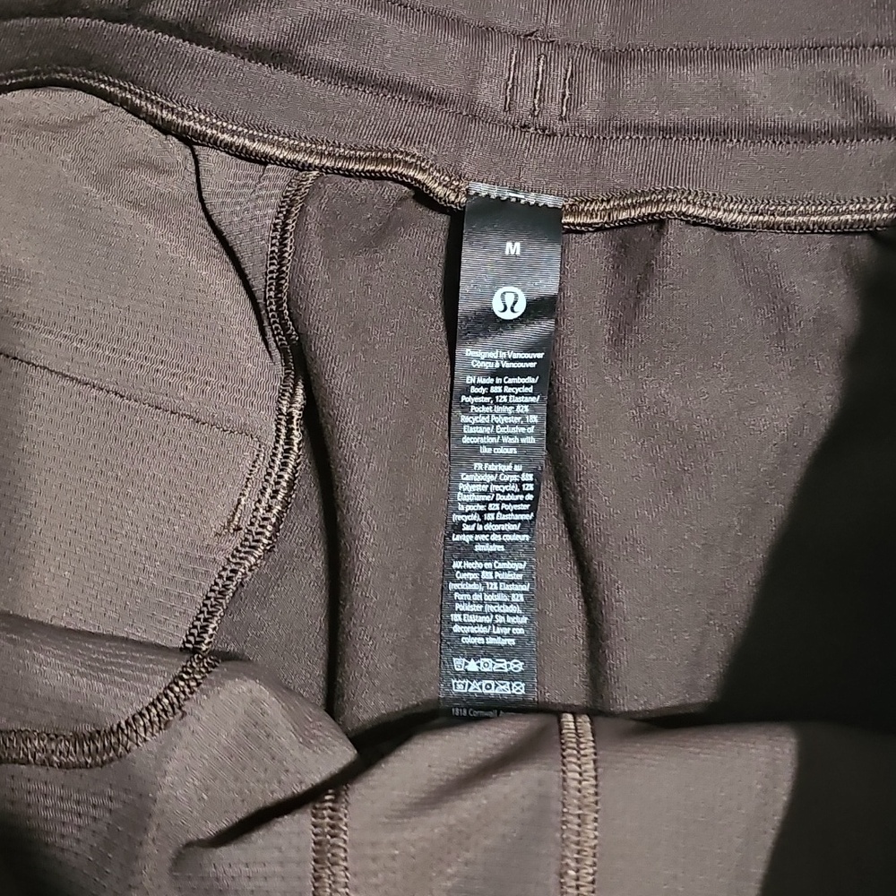 Lululemon Heavy Soft Jersey Short 8.5". Mens Nwts! Sz Medium! Walnut Crunch! - Picture 7 of 11